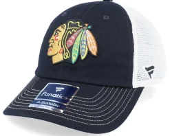 Chicago Blackhawks Core Dad Cap Black Trucker - Fanatics