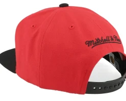 Chicago Blackhawks Crooked Path Red/Black Snapback - Mitchell & Ness