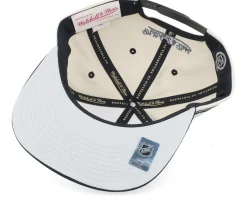 Chicago Blackhawks Evergreen Cream Black Hwc Off White/Black Snapback - Mitchell & Ness