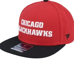 Chicago Blackhawks Iconic Color Blocked Athl Red/Black Snapback - Fanatics
