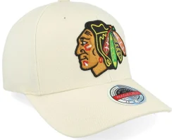 Chicago Blackhawks Khaki Classic Red Khaki Adjustable - Mitchell & Ness