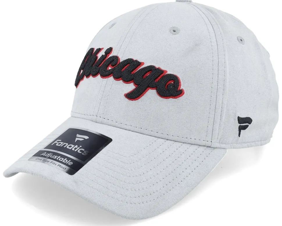 Chicago Blackhawks Stone Gray Adjustable - Fanatics