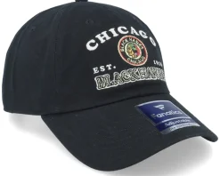 Chicago Blackhawks Unstructured Black Dad Cap - Fanatics