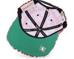 Chicago Bulls Meat Paper Maroon Snapback - Mitchell & Ness