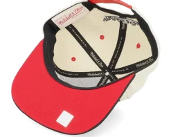 Chicago Bulls Pop Panel Off White/Black Snapback - Mitchell & Ness