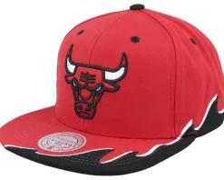 Chicago Bulls Rising Tide Red Snapback - Mitchell & Ness