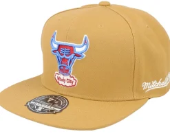 Chicago Bulls Sand And Sky Tan Fitted - Mitchell & Ness