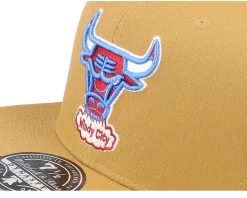 Chicago Bulls Sand And Sky Tan Fitted - Mitchell & Ness