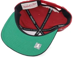 Chicago Bulls Sueduroy Cord Red/Black Snapback - Mitchell & Ness