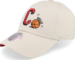 Chicago Bulls Swagger Hwc Cream Dad Cap - Mitchell & Ness