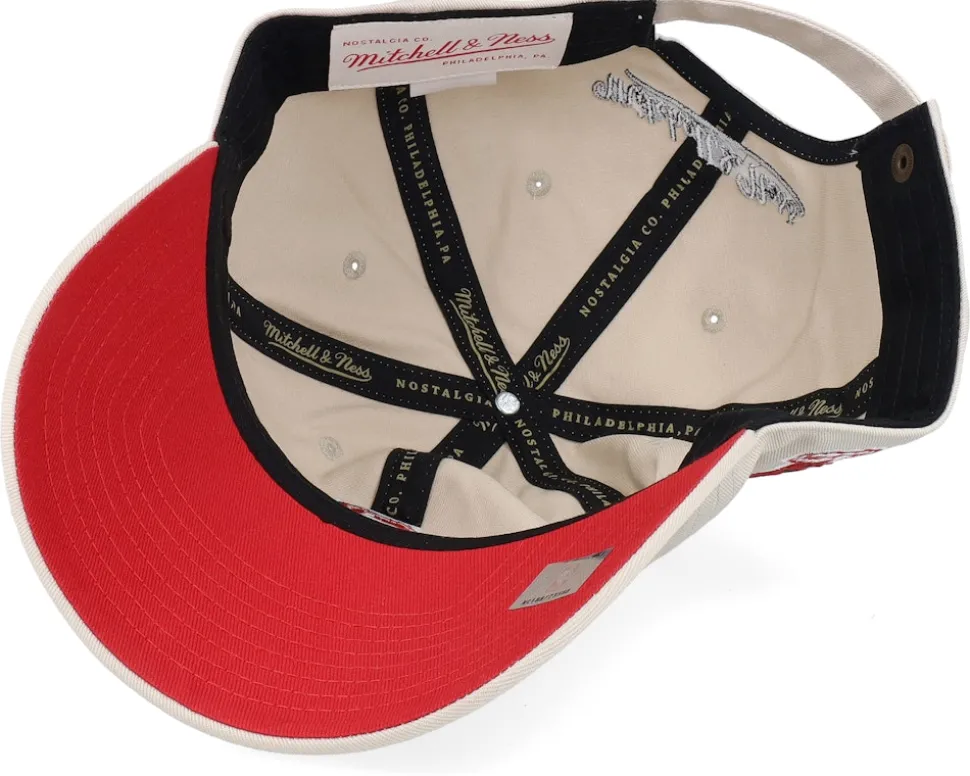 Chicago Bulls Swagger Hwc Cream Dad Cap - Mitchell & Ness