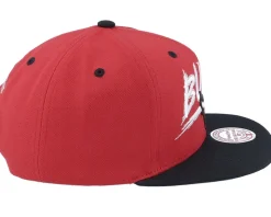 Chicago Bulls Transcript Red/Black Snapback - Mitchell & Ness