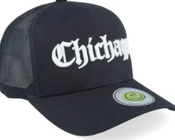 Chichago 3d Script Black A-frame Trucker - Lucid Smile