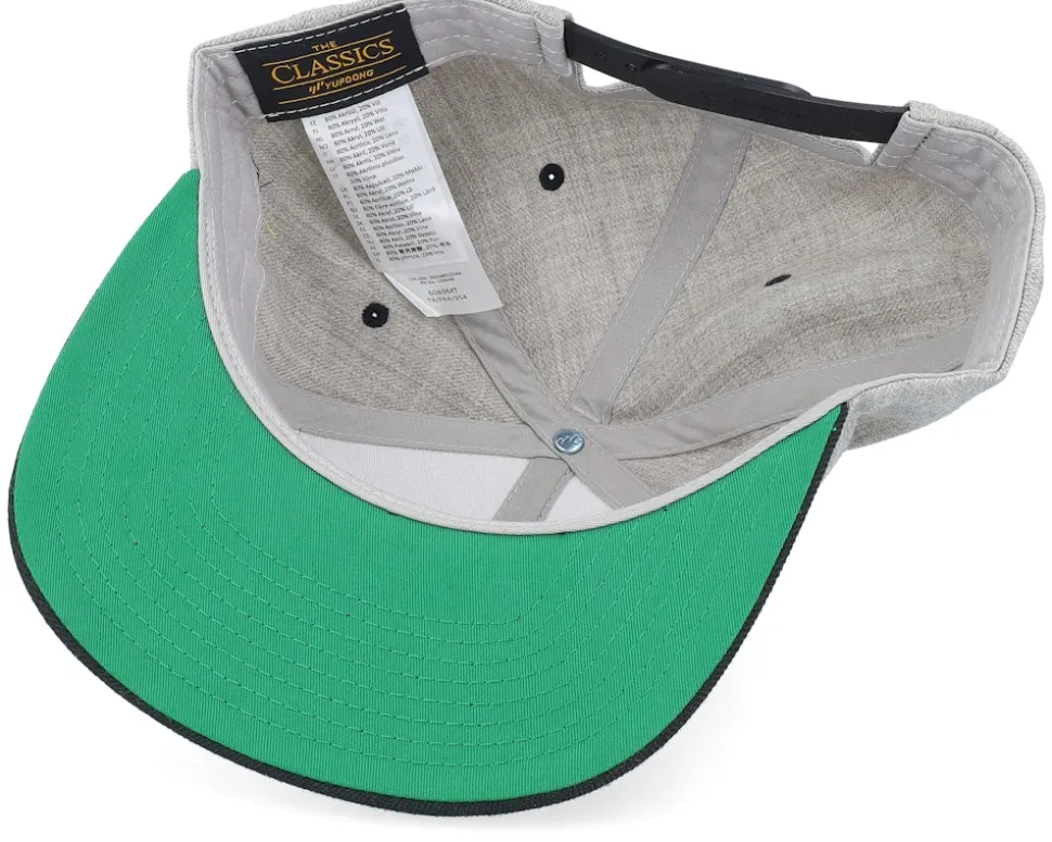 Chichago 3d Script Heather Grey/Black Snapback - Lucid Smile