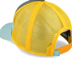 Chill Out Olive/Turquoise Coastal Trucker - Coastal