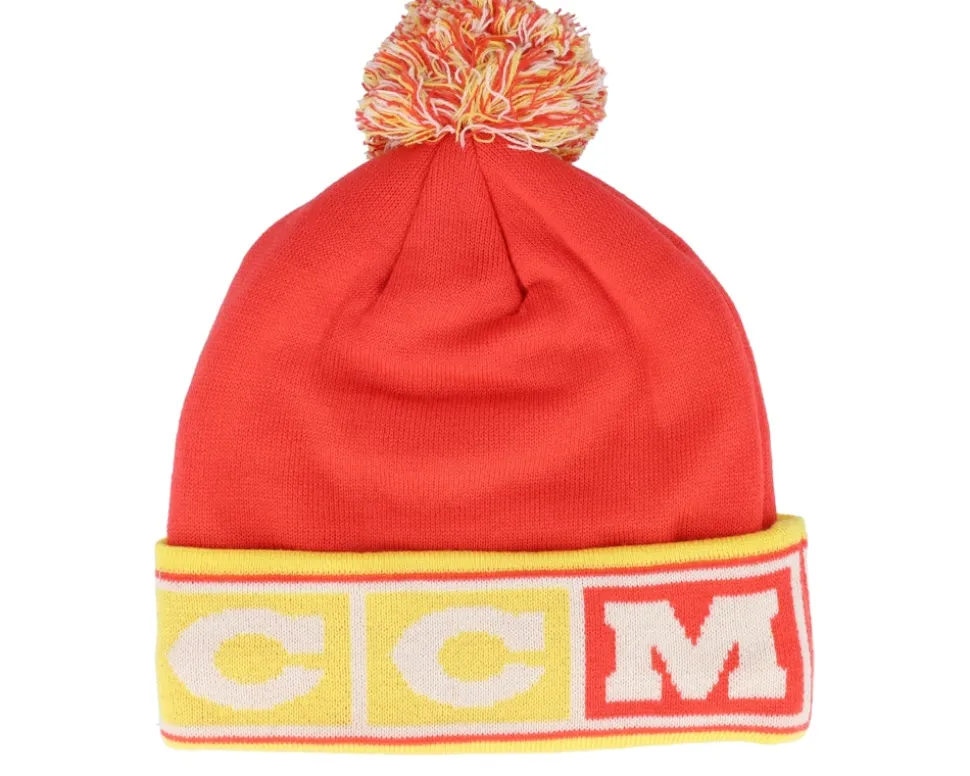 China Flag Knit Team Red Pom - CCM