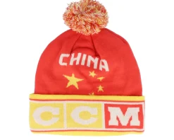 China Flag Knit Team Red Pom - CCM