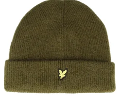 Chunky Beanie Olive Cuff - Lyle & Scott