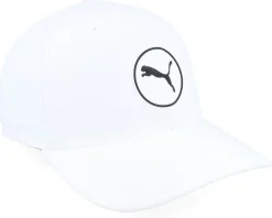 Circle Cat Tech Cap White Glow 110 Adjustable - Puma