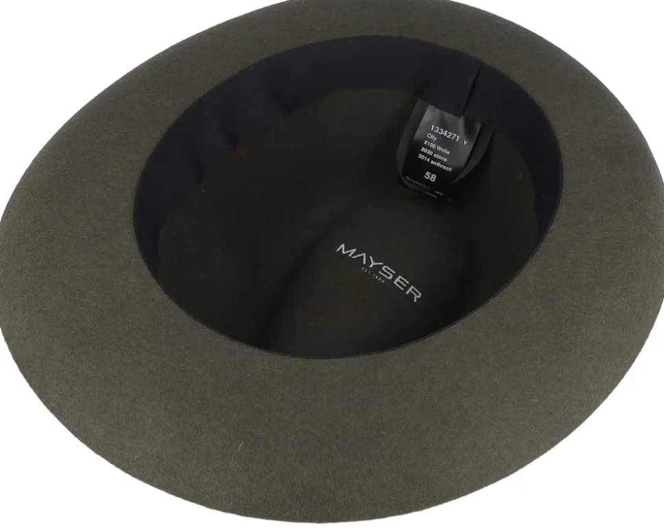 City Wool Stone Fedora - Mayser