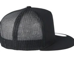 Classic Black A-Frame Trucker - Yupoong