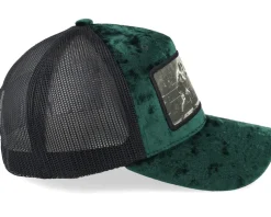 Classic Boxing Match Velvet Green/Black A-Frame Trucker - Calza Pennello