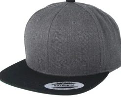 Classic Charcoal/Black Snapback - Yupoong