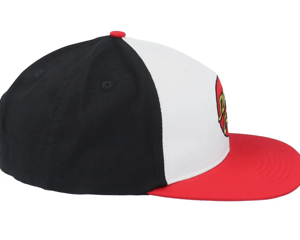 Classic Dot White/Black/Red Snapback - Santa Cruz