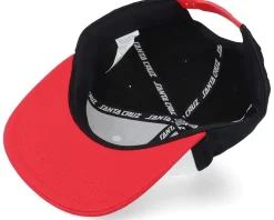 Classic Dot White/Black/Red Snapback - Santa Cruz