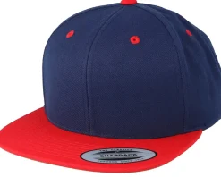 Classic Navy/Red Snapback - Yupoong