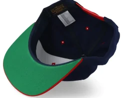 Classic Navy/Red Snapback - Yupoong