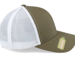 Classic Olive/White Recycled Trucker - Yupoong