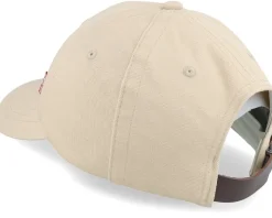 Classic Twill Red Tab Baseball Cap Cream Dad Cap - Levi's