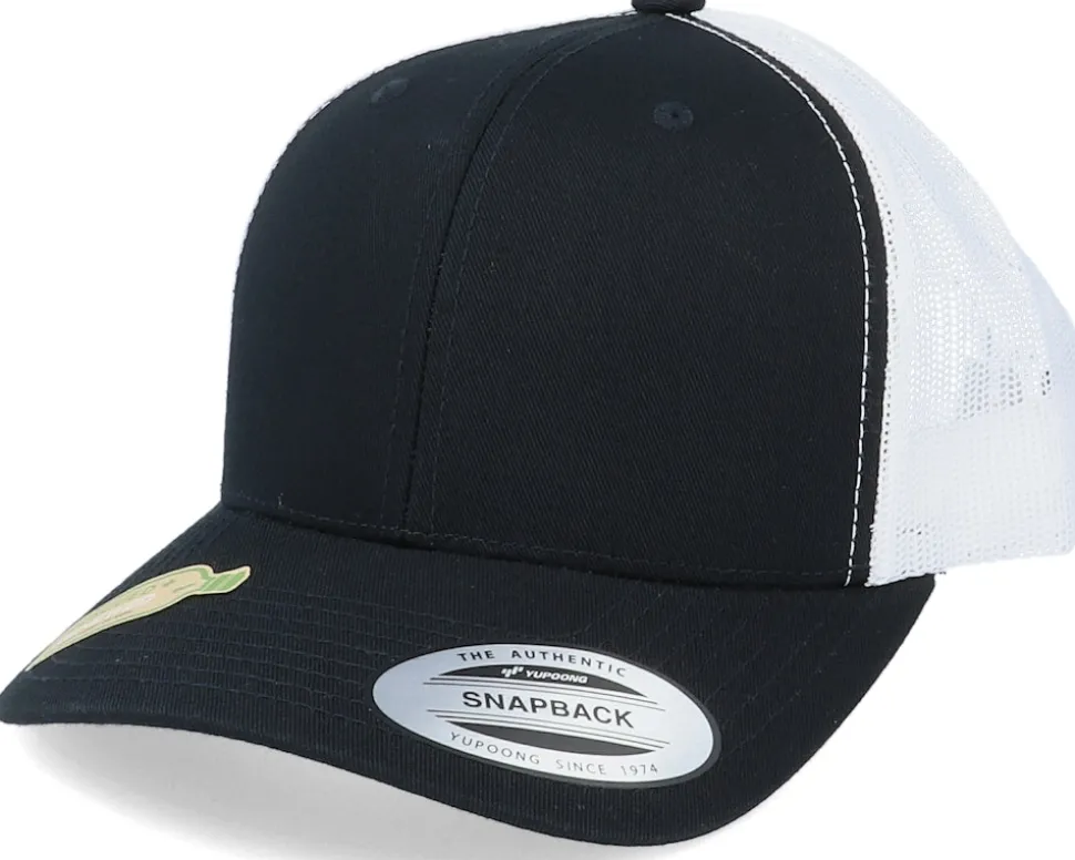Classics Recycled Mesh Black/White Trucker - Yupoong
