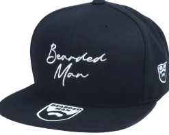 Clean Script Black Snapback
