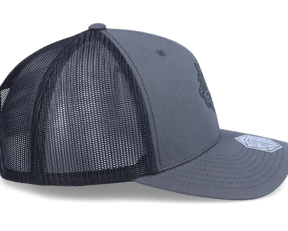 Cleric Class Emblem Charcoal/Black Trucker - Critiql Hit