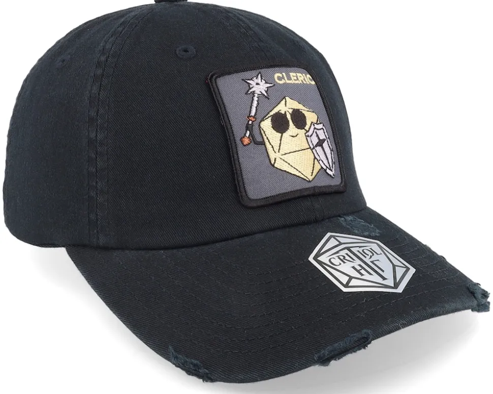 Cleric Dad Cap Destroyed Black Adjustable - Critiql Hit
