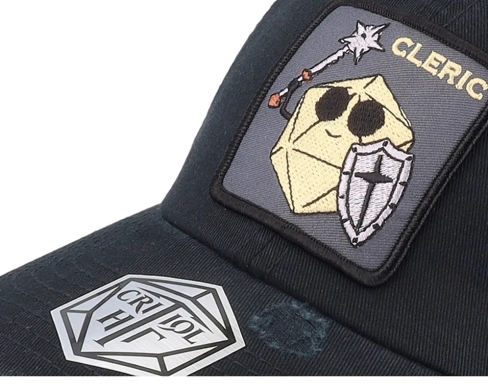 Cleric Dad Cap Destroyed Black Adjustable - Critiql Hit