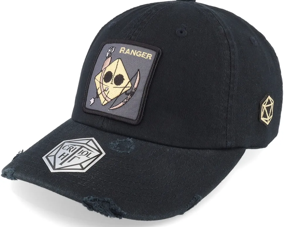 Cleric Dad Cap Destroyed Black Adjustable - Critiql Hit