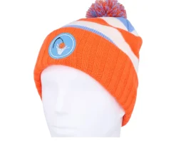 Cleveland Cavaliers Snow Day Knit Hwc Orange Pom - Mitchell & Ness