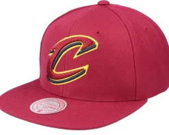 Cleveland Cavaliers Team Ground 2.0 Maroon Snapback - Mitchell & Ness