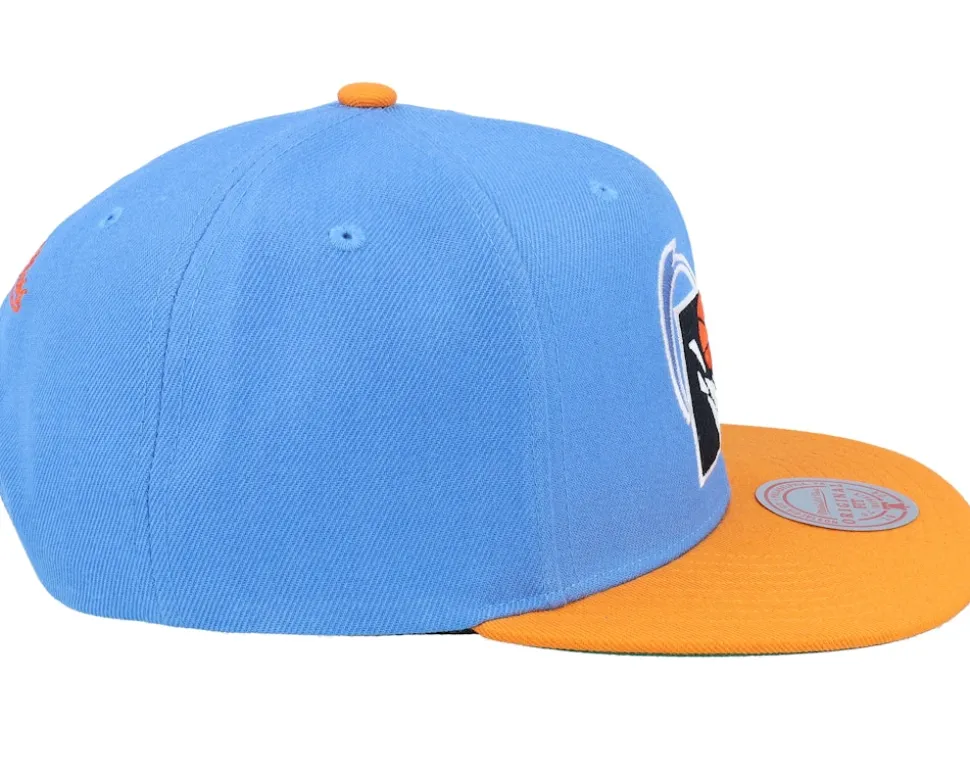 Cleveland Cavaliers Team 2 Tone 2.0 Blue/Orange Snapback - Mitchell & Ness
