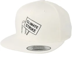 Climate Strike White Organic Snapback - Iconic