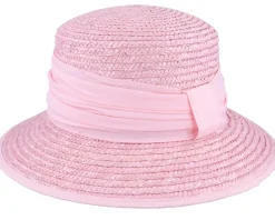 Cloche In Straw Braid Rose Bucket - Seeberger