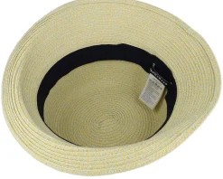 Cloche With Ribbon Trimming Honey-Powder Red Straw Hat - Seeberger