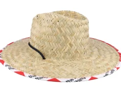 Coca-cola Sun Hat Coke Natural/Red Straw Hat - Brixton
