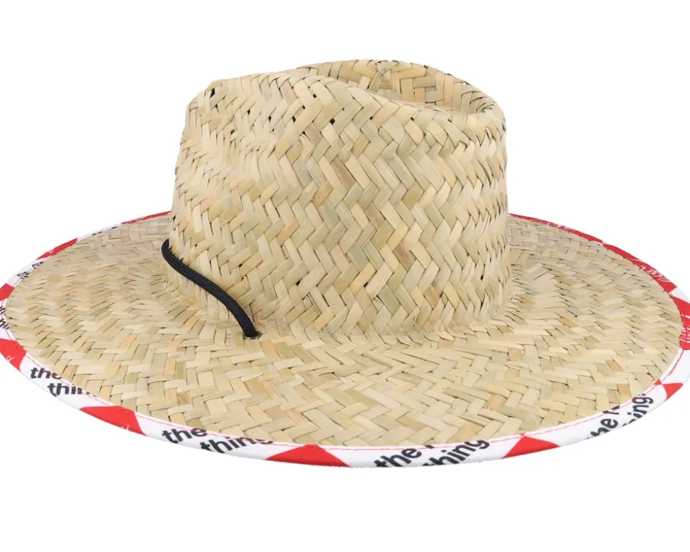 Coca-cola Sun Hat Coke Natural/Red Straw Hat - Brixton