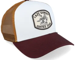 Coffee Club White/Brown Trucker - Djinns