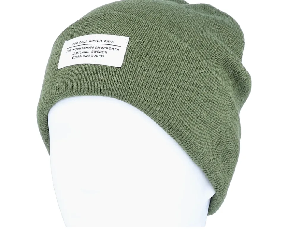 Cold Winter Beanie Olive Cuff - SQRTN