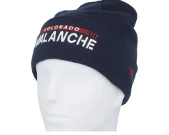 Colorado Avalanche Authentic Pro Game&Train Knit Athl Navy Cuff - Fanatics